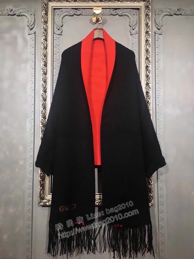 Gucci經典羊絨圍巾 古馳羊毛進口包芯紗女士披肩 古琦冬季新款披肩  mmj1443